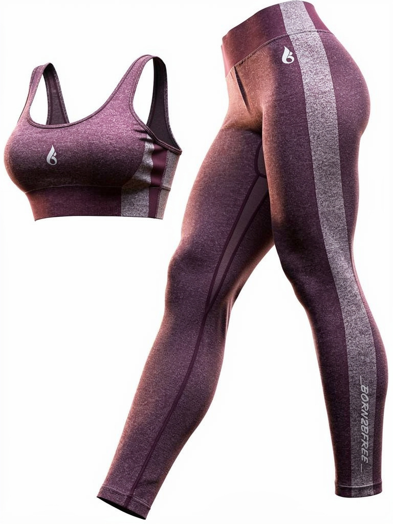 Women's workout Sets 2-piece Set. Sports Bra, Padded Butt Lifting Leggings High Waisted