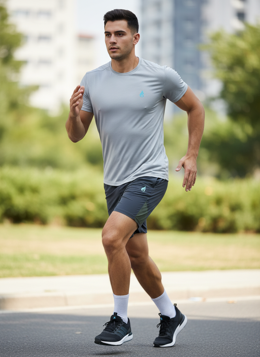 Men’s shorts 7” with zipper and pockets