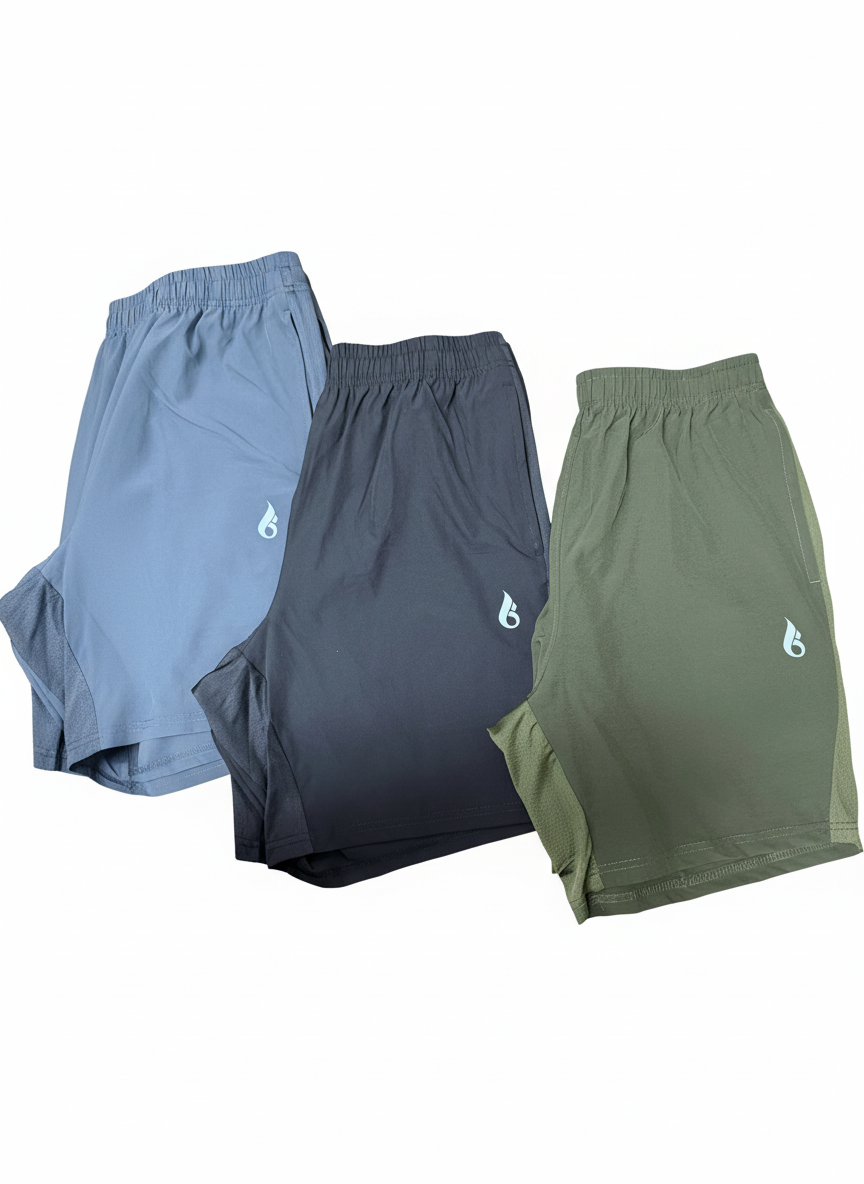 Men’s shorts 7” with zipper and pockets